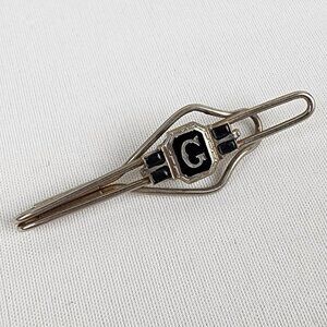 Vintage Gold Tone Initial G Tie Money Clip